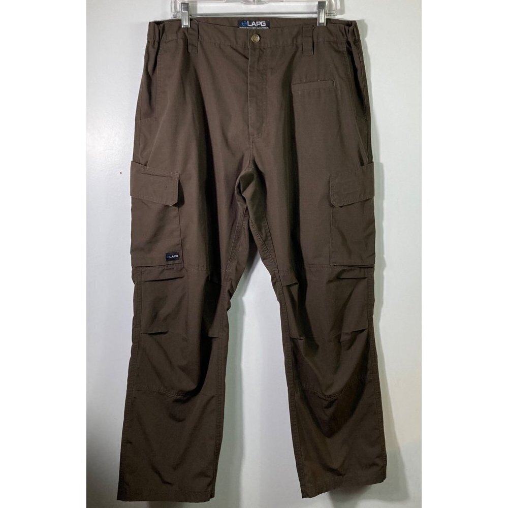 Mens LAPG Urban Ops‎ Cargo Pants Ripstop Chocolate Brown 38 x 32 #2